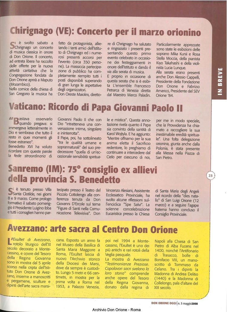 Don Orione oggi, 2008, 05, pagina 23