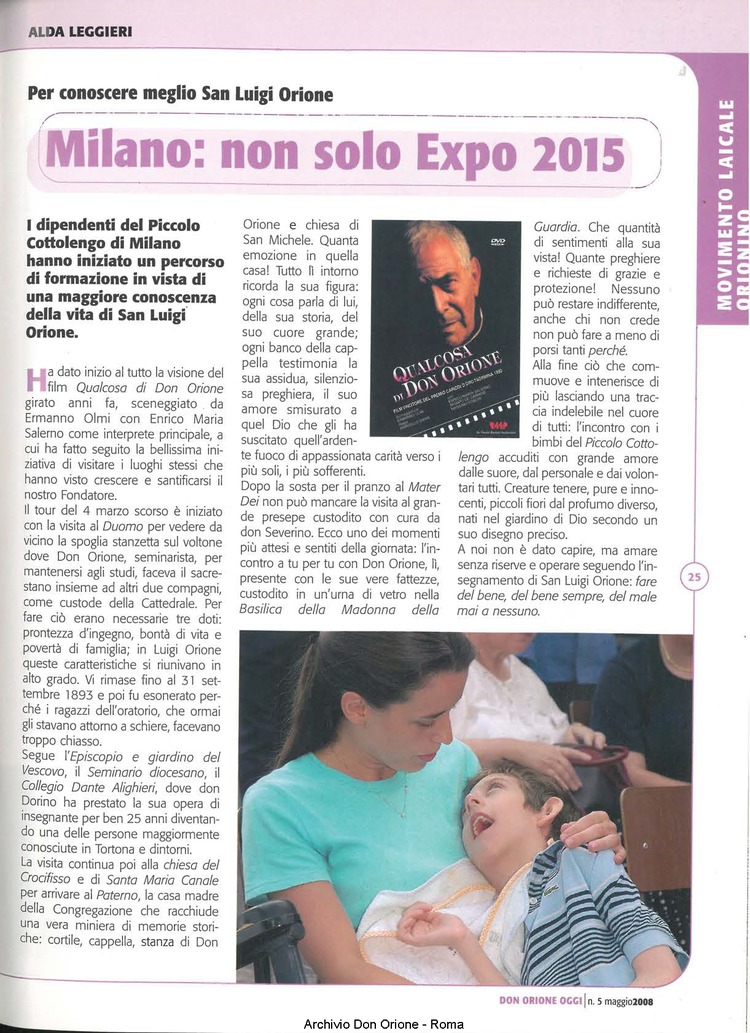 Don Orione oggi, 2008, 05, pagina 25