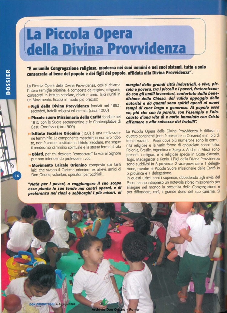 Don Orione oggi, 2008, 06, pagina 16