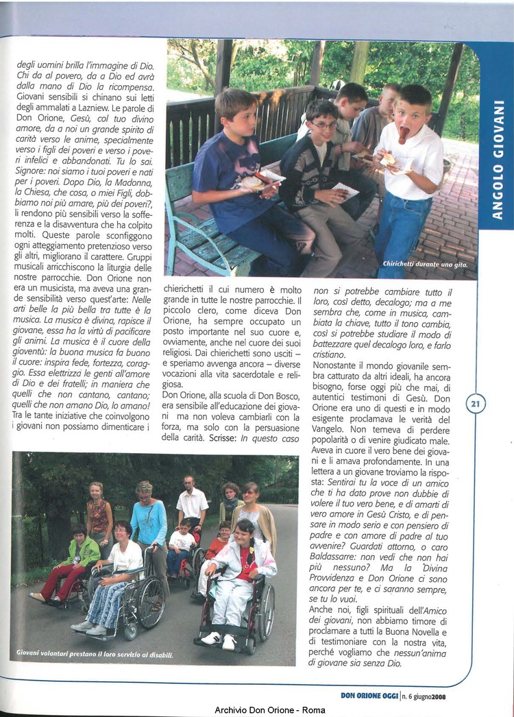 Don Orione oggi, 2008, 06, pagina 21