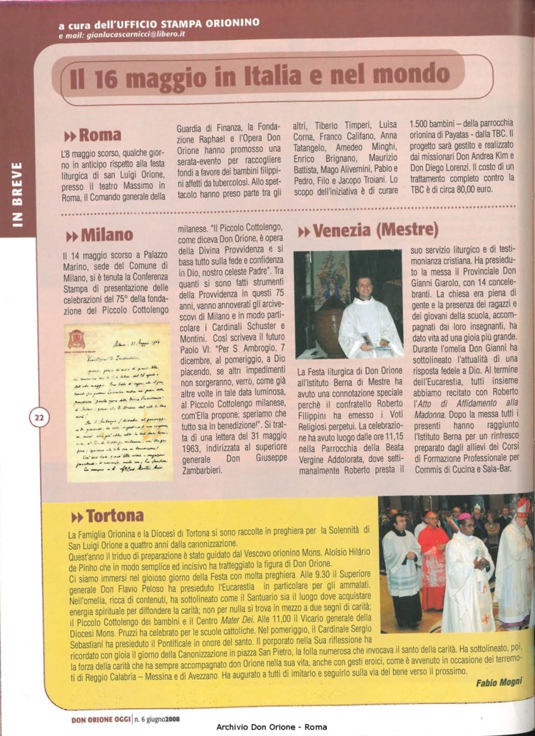 Don Orione oggi, 2008, 06, pagina 22