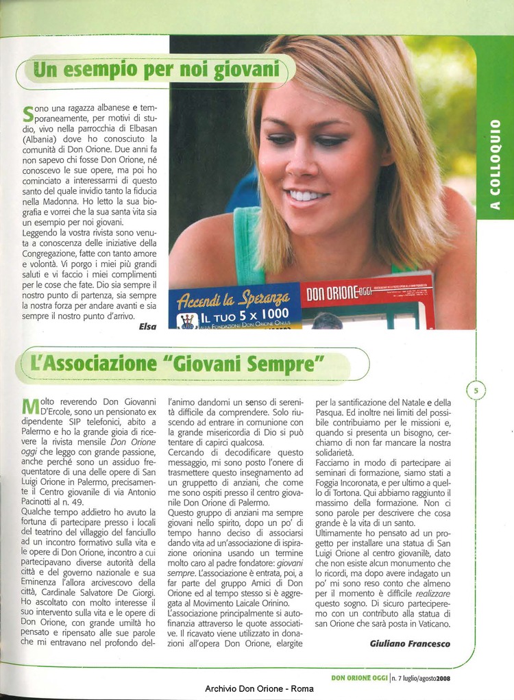 Don Orione oggi, 2008, 07, pagina 5