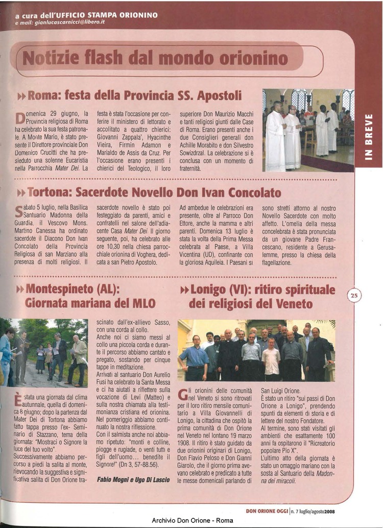 Don Orione oggi, 2008, 07, pagina 25
