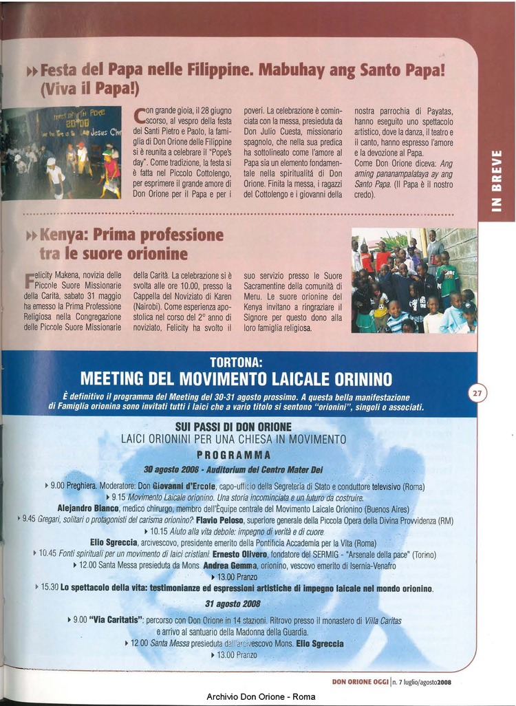 Don Orione oggi, 2008, 07, pagina 27
