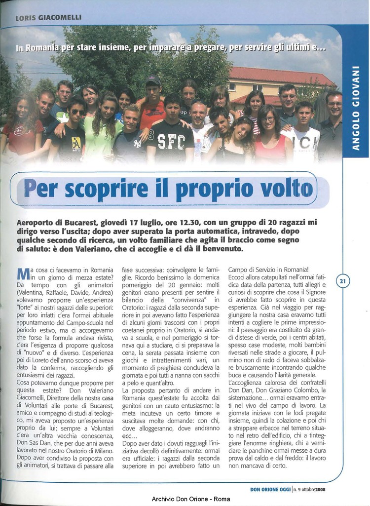 Don Orione oggi, 2008, 09, pagina 21