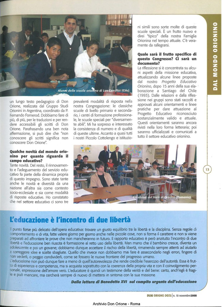 Don Orione oggi, 2008, 10, pagina 13