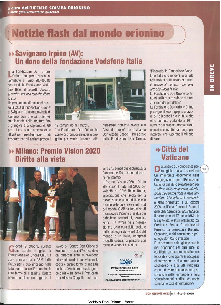 Don Orione oggi, 2008, 11, pagina 23