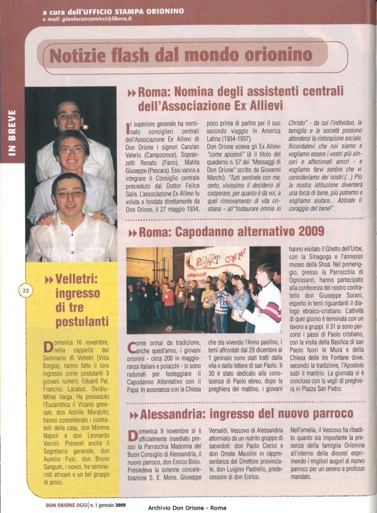 Don Orione oggi, 2009, 01, pagina 22