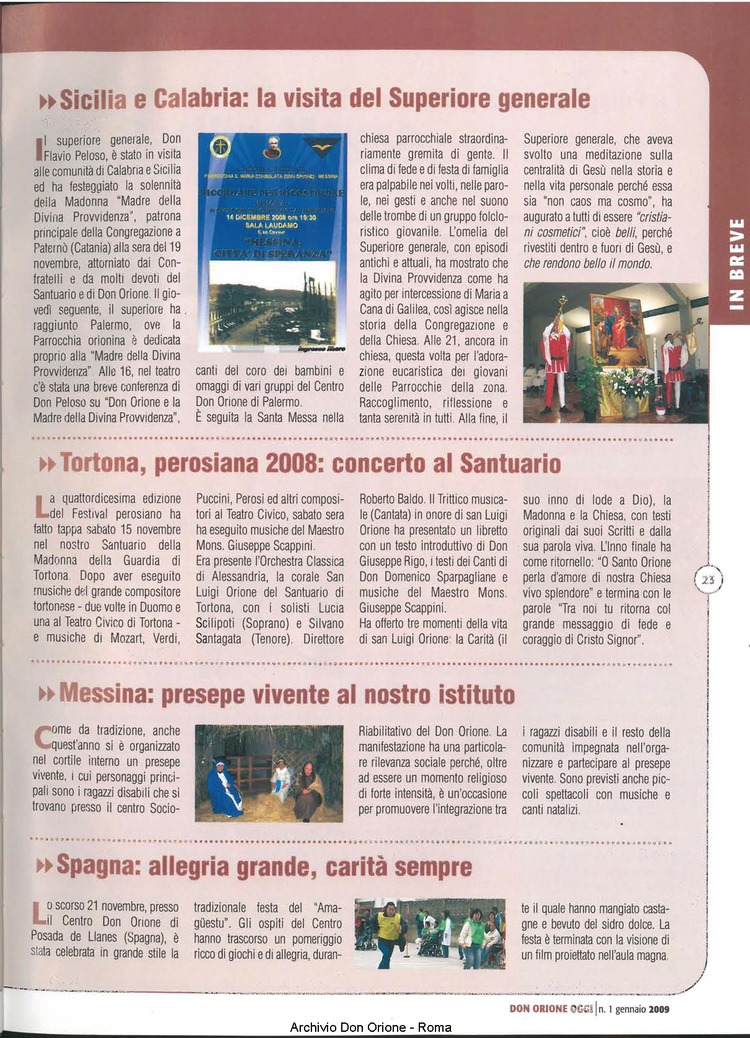 Don Orione oggi, 2009, 01, pagina 23