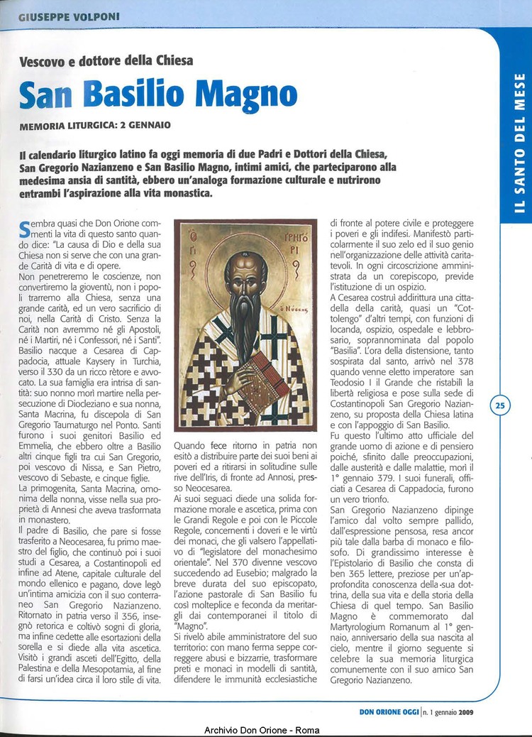 Don Orione oggi, 2009, 01, pagina 25