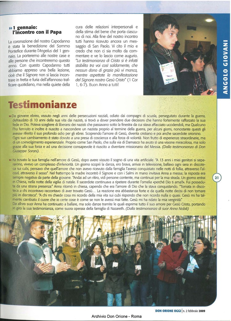Don Orione oggi, 2009, 02, pagina 21