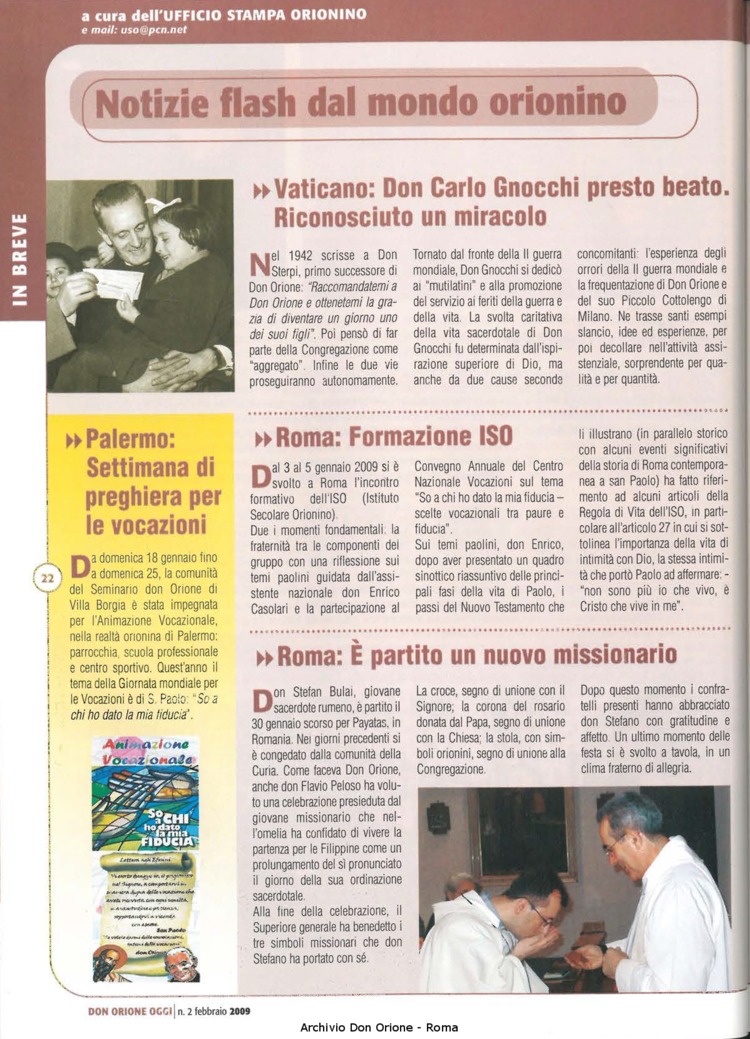 Don Orione oggi, 2009, 02, pagina 22