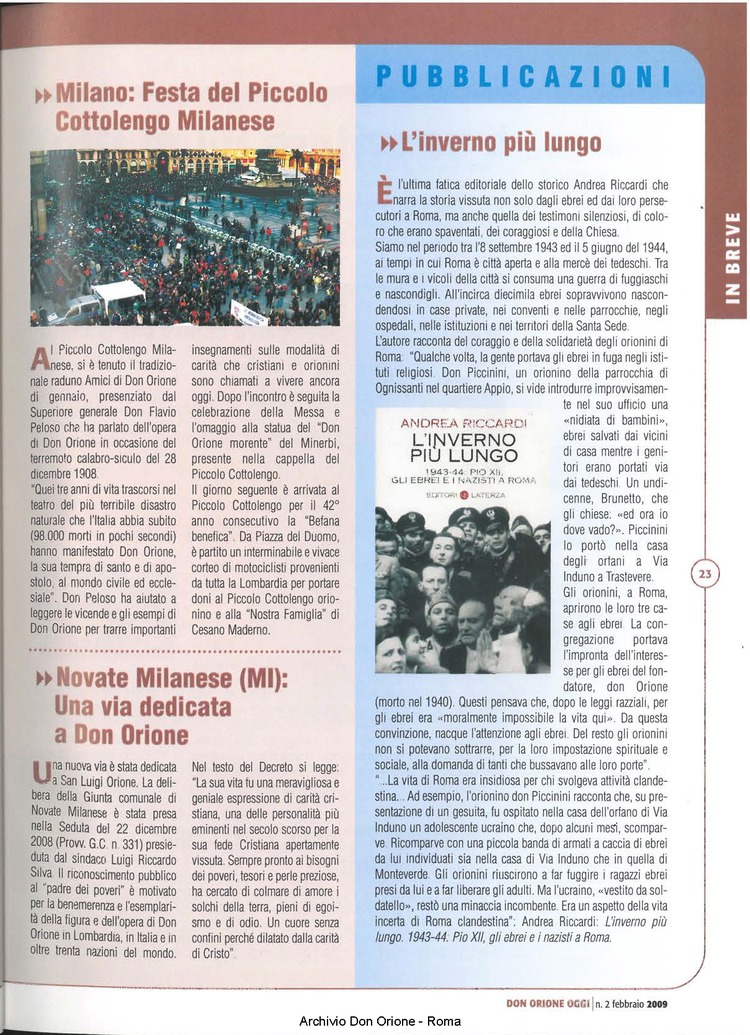 Don Orione oggi, 2009, 02, pagina 23