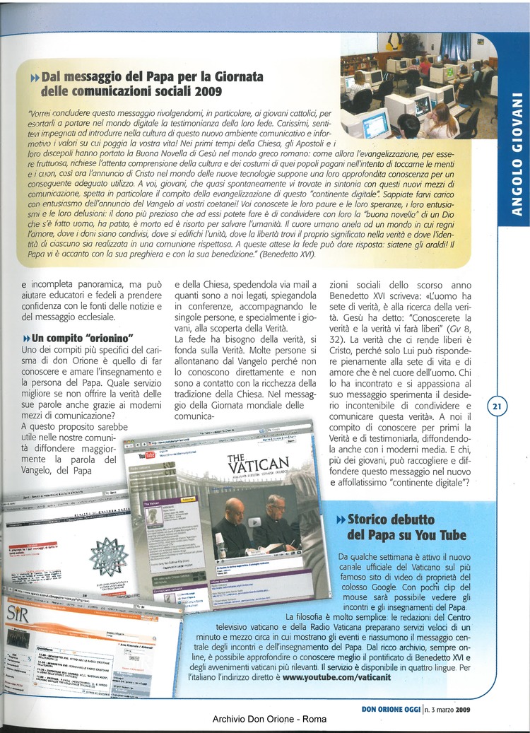Don Orione oggi, 2009, 03, pagina 21