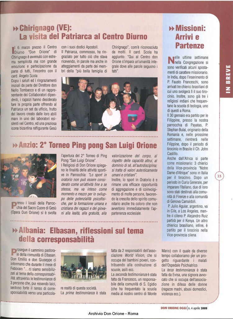 Don Orione oggi, 2009, 04, pagina 23