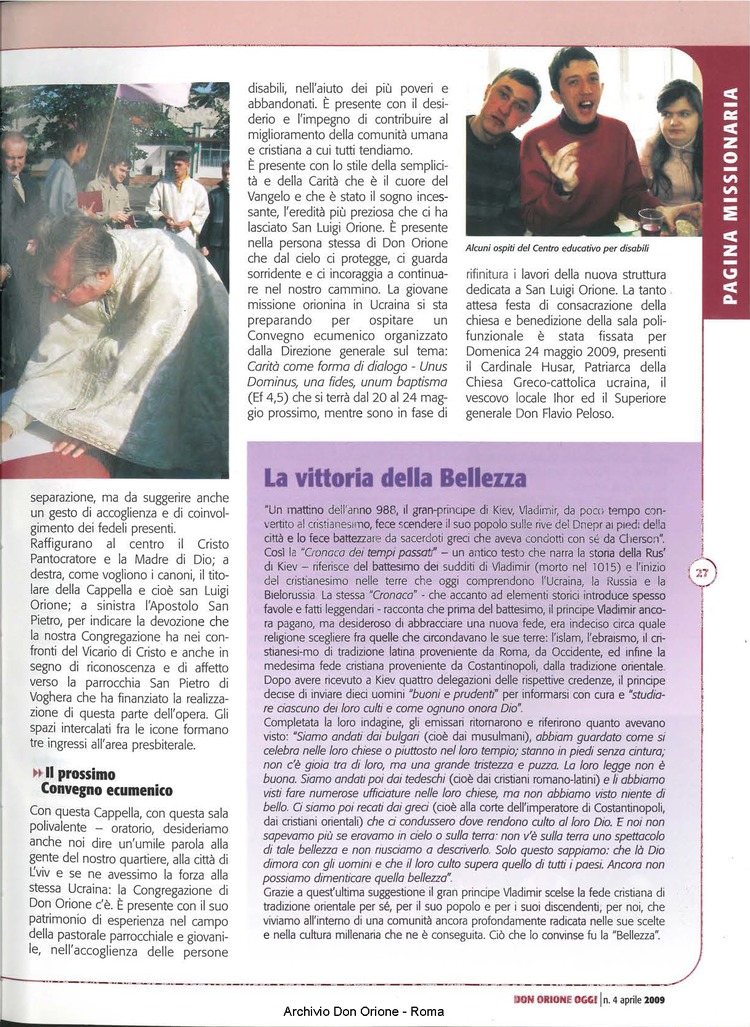 Don Orione oggi, 2009, 04, pagina 27