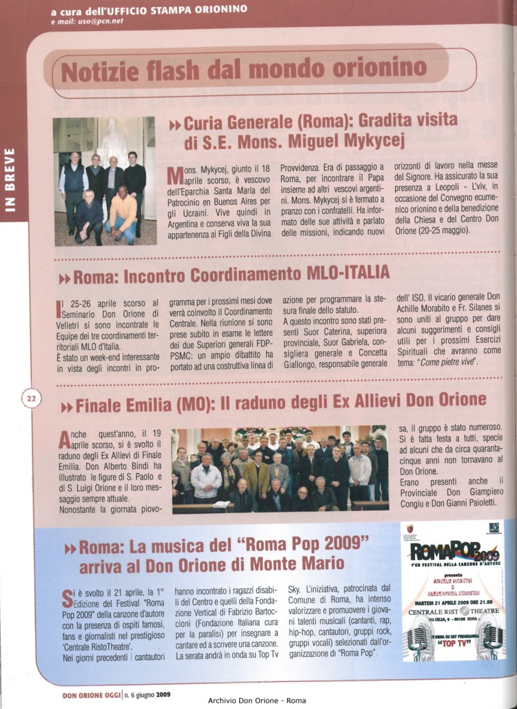 Don Orione oggi, 2009, 06, pagina 22