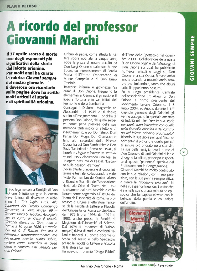 Don Orione oggi, 2009, 06, pagina 31