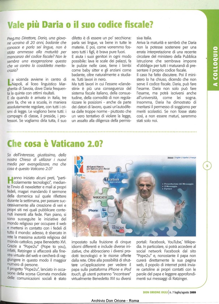 Don Orione oggi, 2009, 07, pagina 5