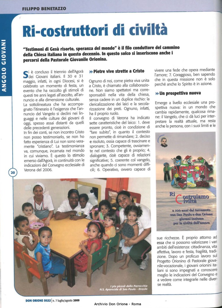Don Orione oggi, 2009, 07, pagina 20