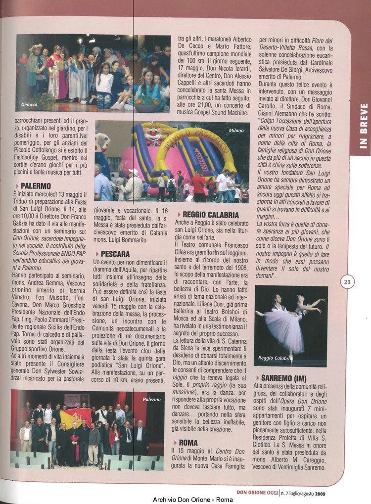 Don Orione oggi, 2009, 07, pagina 23