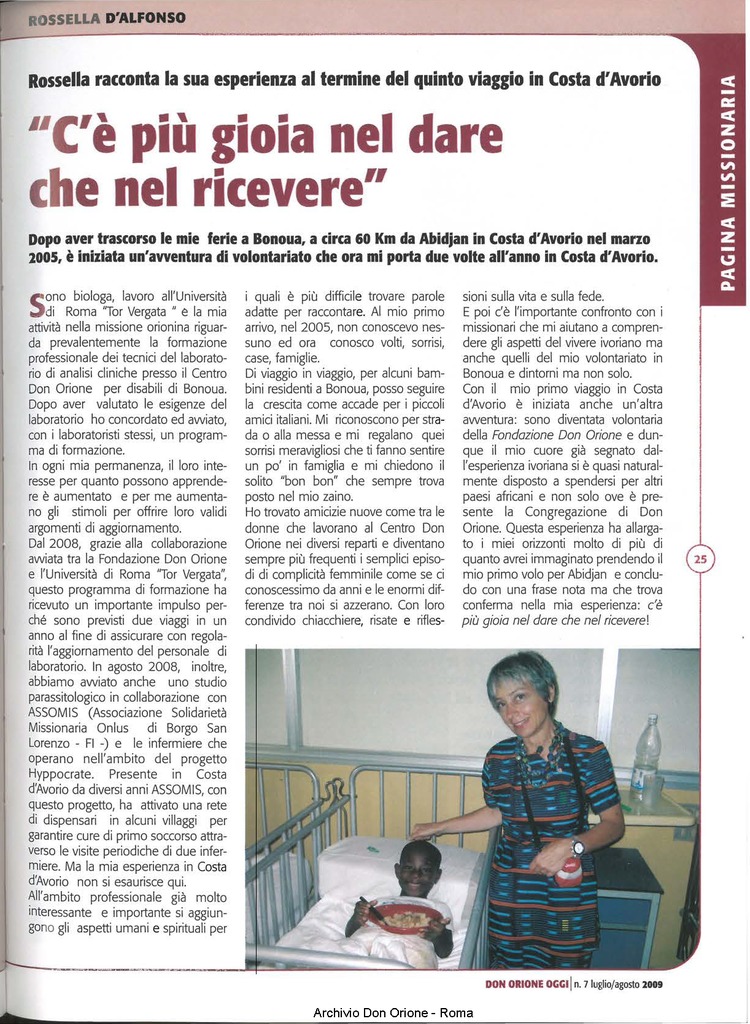 Don Orione oggi, 2009, 07, pagina 25