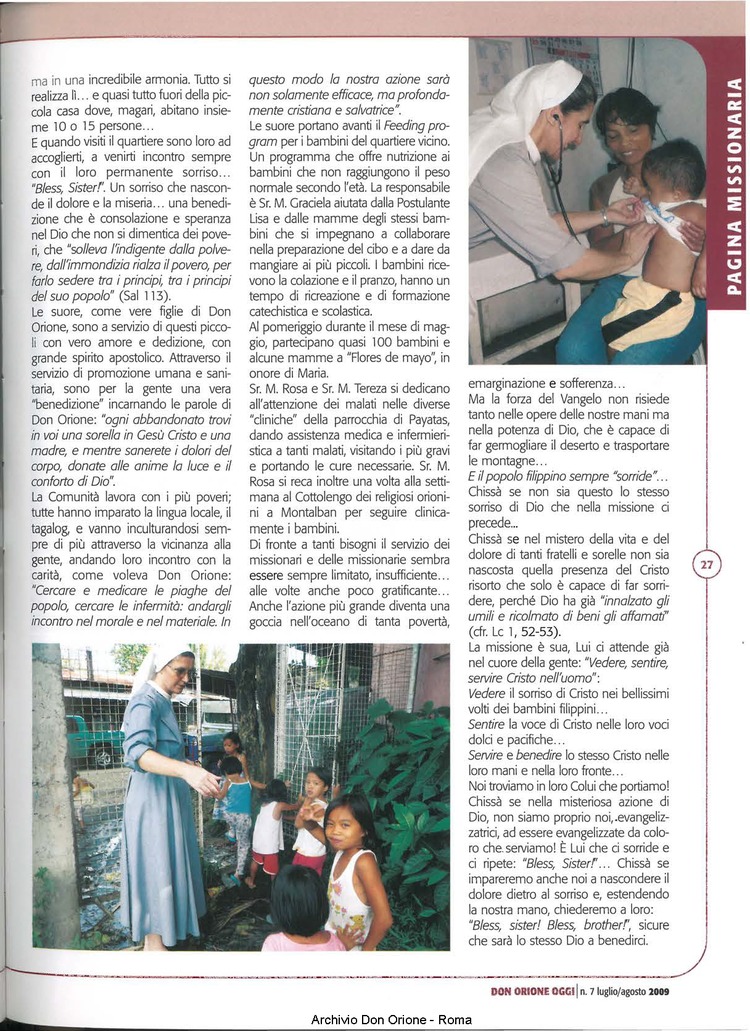 Don Orione oggi, 2009, 07, pagina 27