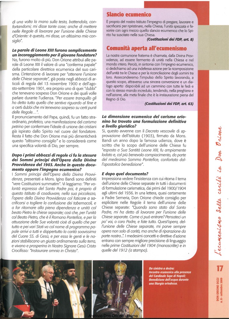 Don Orione oggi, 2009, 08, pagina 17