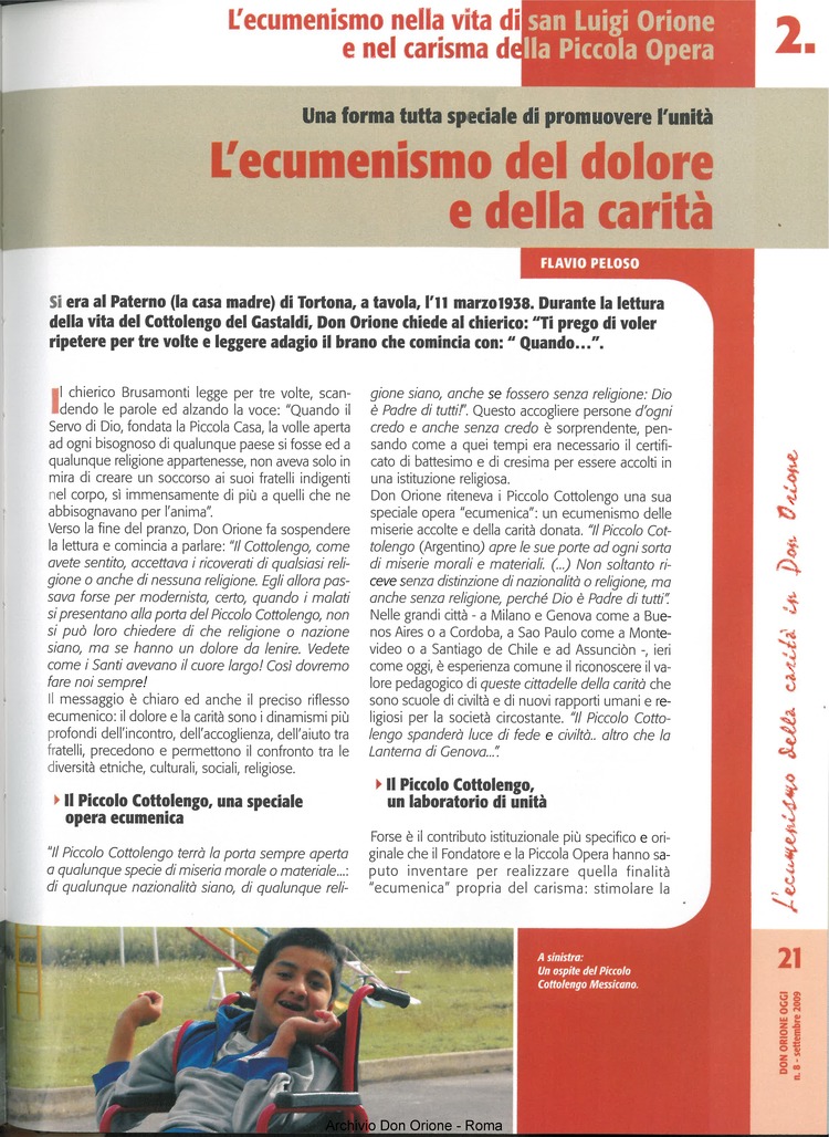 Don Orione oggi, 2009, 08, pagina 21
