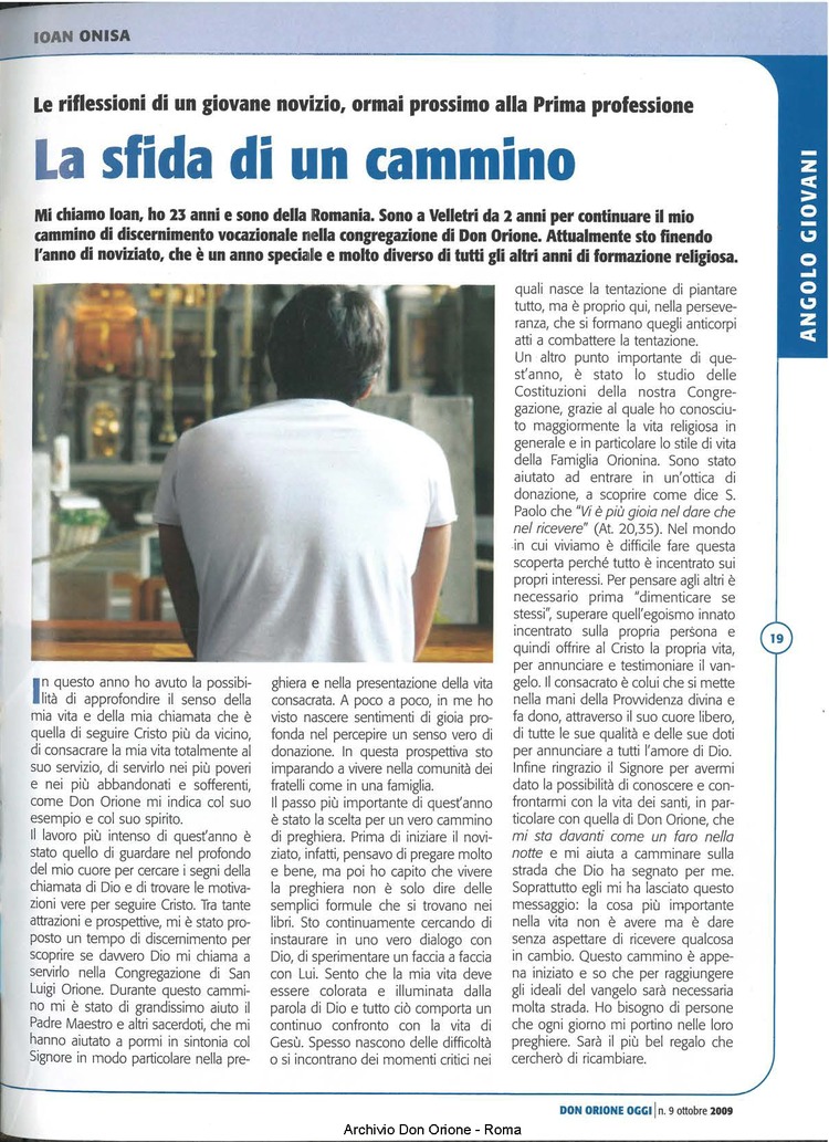 Don Orione oggi, 2009, 09, pagina 19