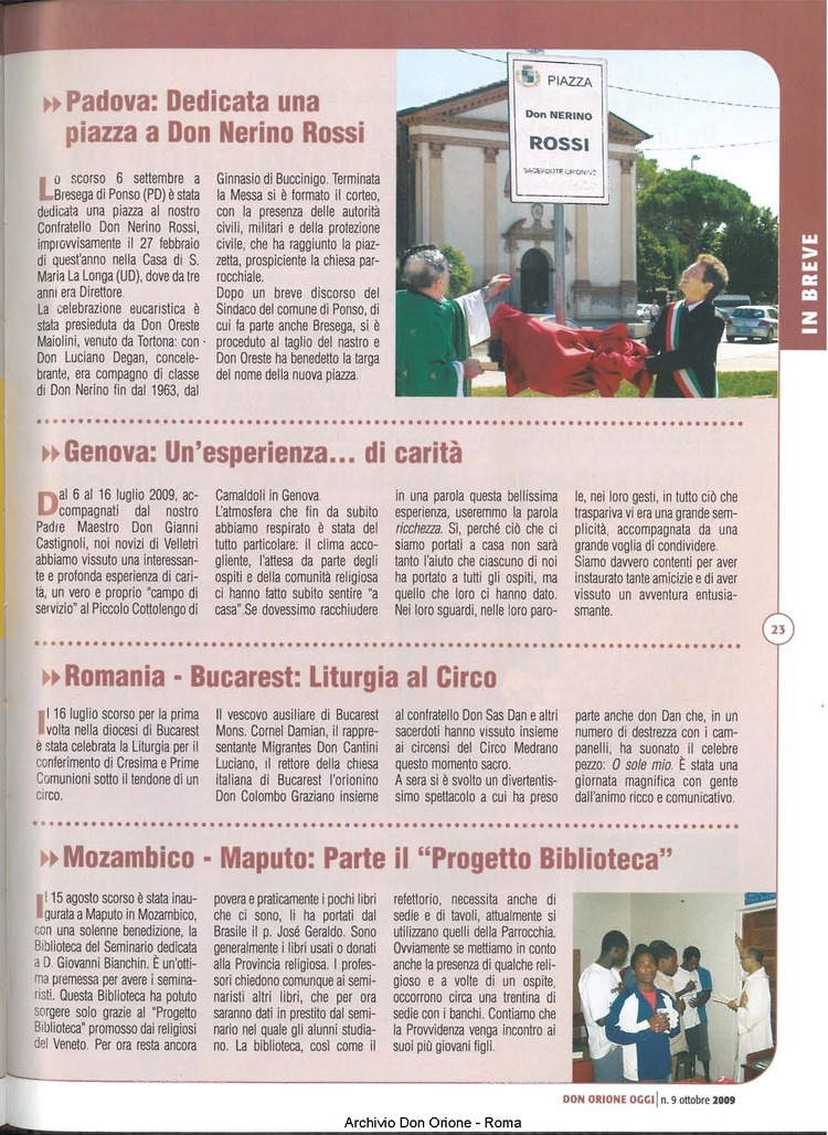 Don Orione oggi, 2009, 09, pagina 23