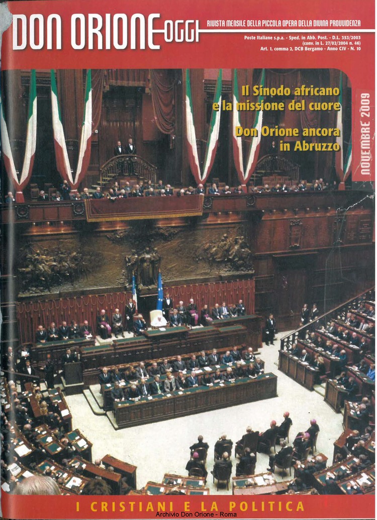 Don Orione oggi, 2009, 10, pagina 1