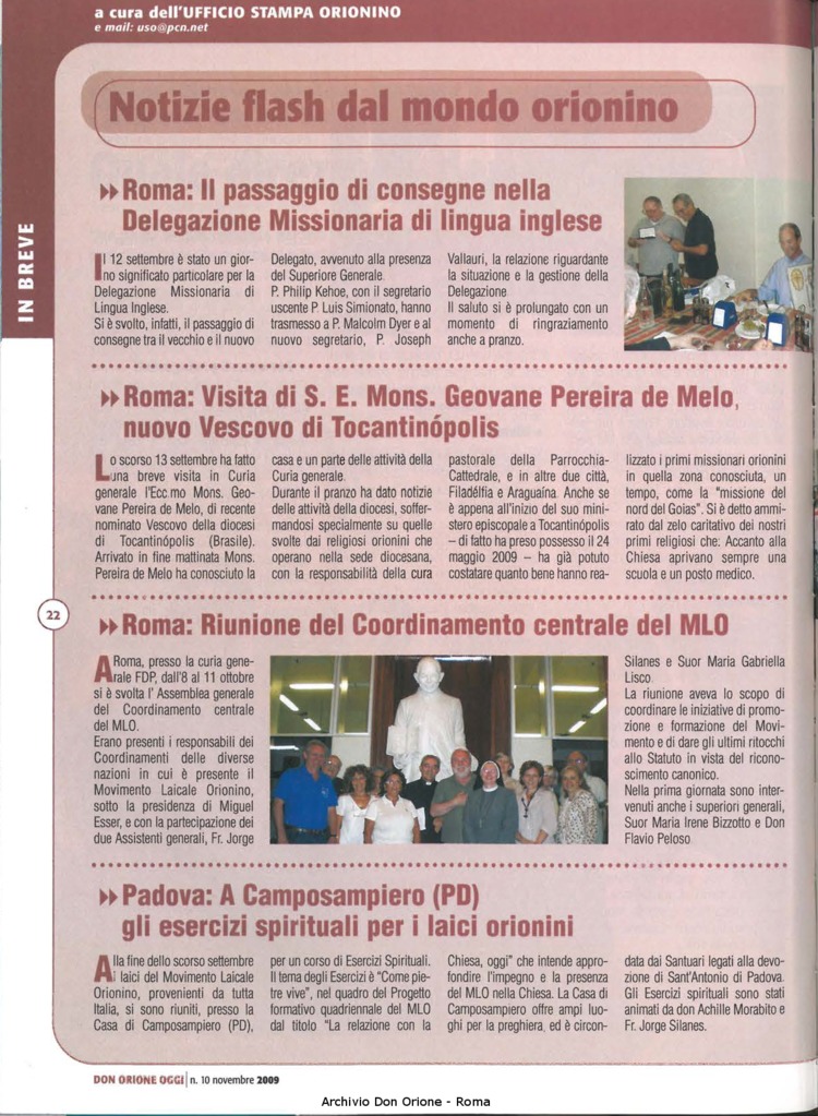 Don Orione oggi, 2009, 10, pagina 22