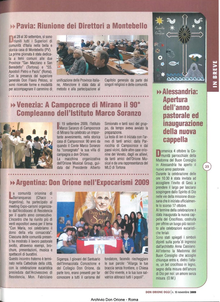 Don Orione oggi, 2009, 10, pagina 23