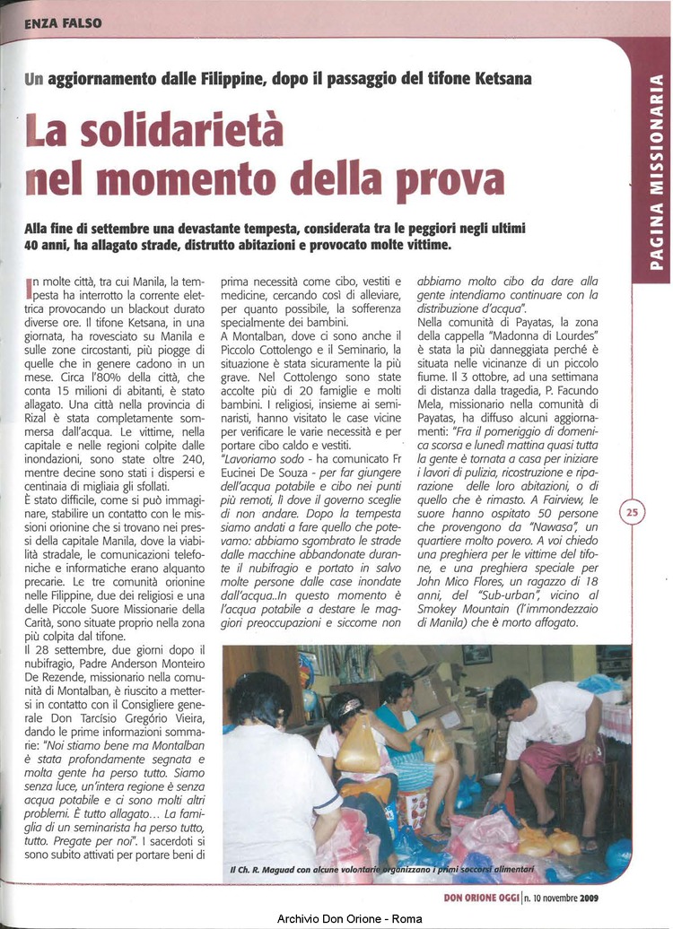 Don Orione oggi, 2009, 10, pagina 25