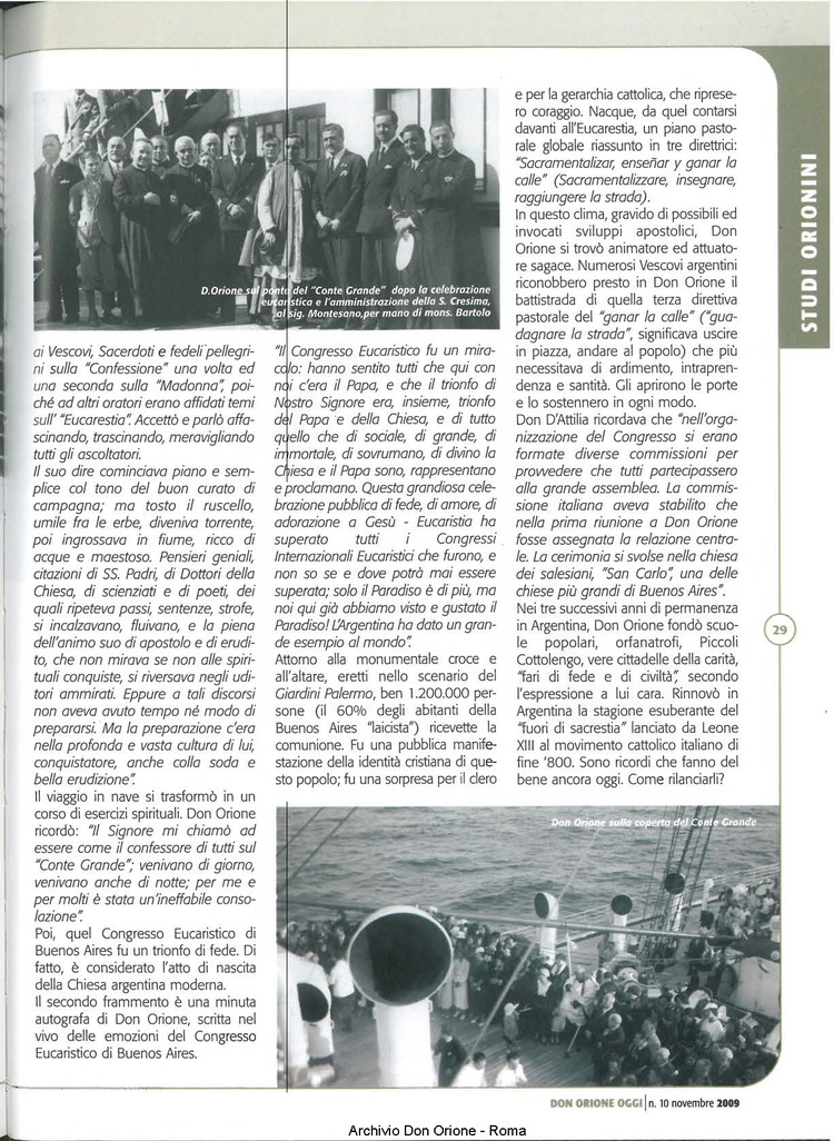 Don Orione oggi, 2009, 10, pagina 29