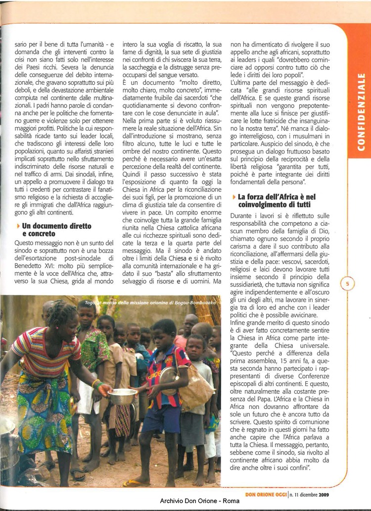 Don Orione oggi, 2009, 11, pagina 5
