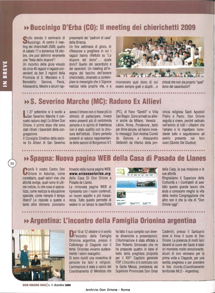 Don Orione oggi, 2009, 11, pagina 22