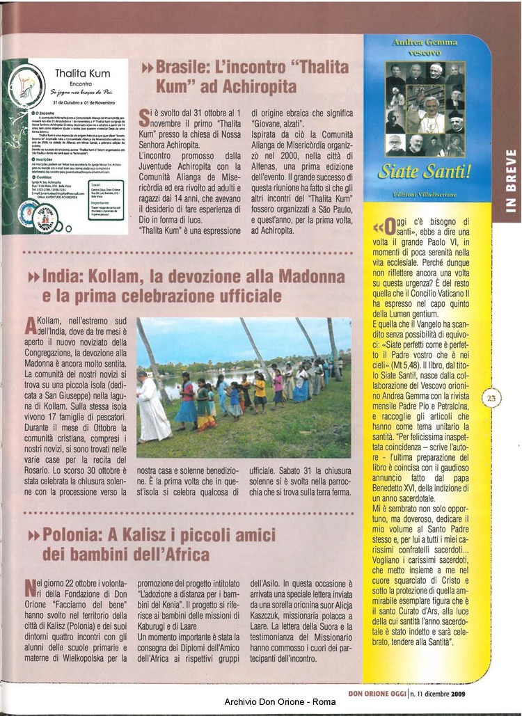 Don Orione oggi, 2009, 11, pagina 23