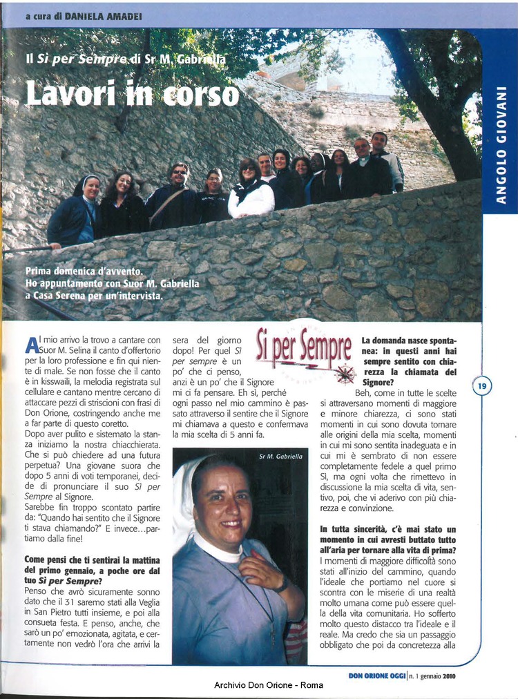Don Orione oggi, 2010, 01, pagina 19