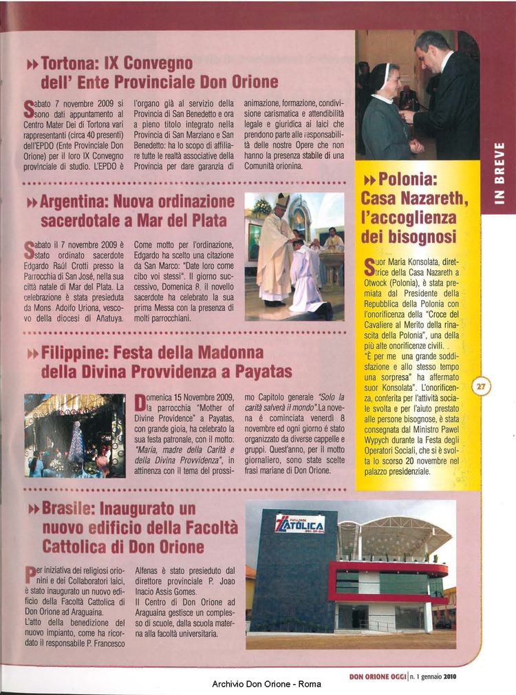 Don Orione oggi, 2010, 01, pagina 27