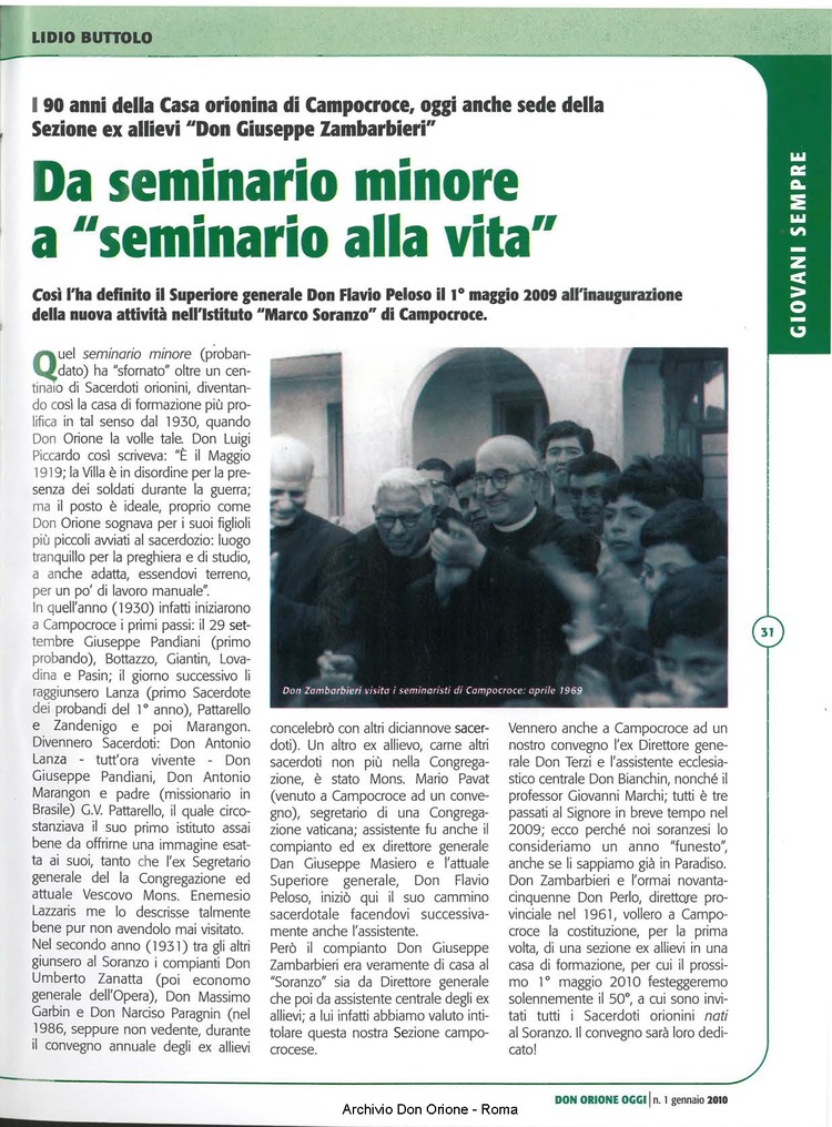 Don Orione oggi, 2010, 01, pagina 31