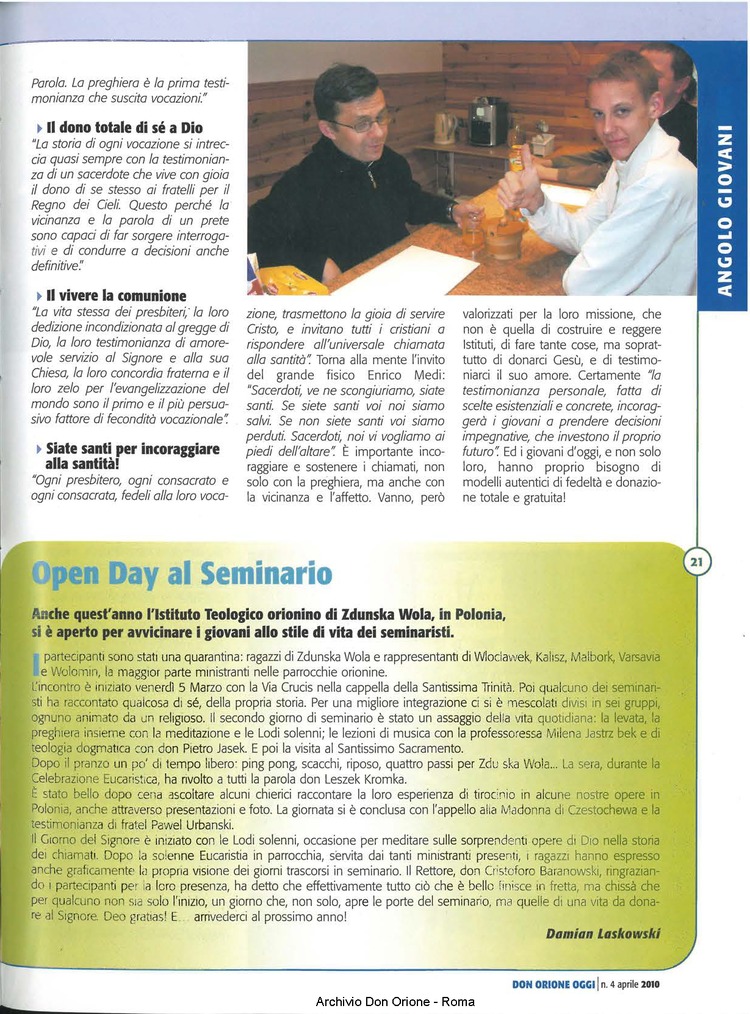 Don Orione oggi, 2010, 04, pagina 21