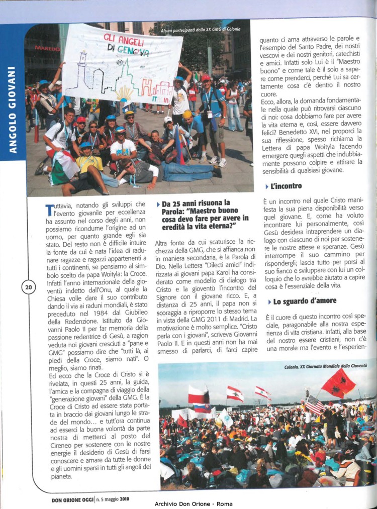 Don Orione oggi, 2010, 05, pagina 20