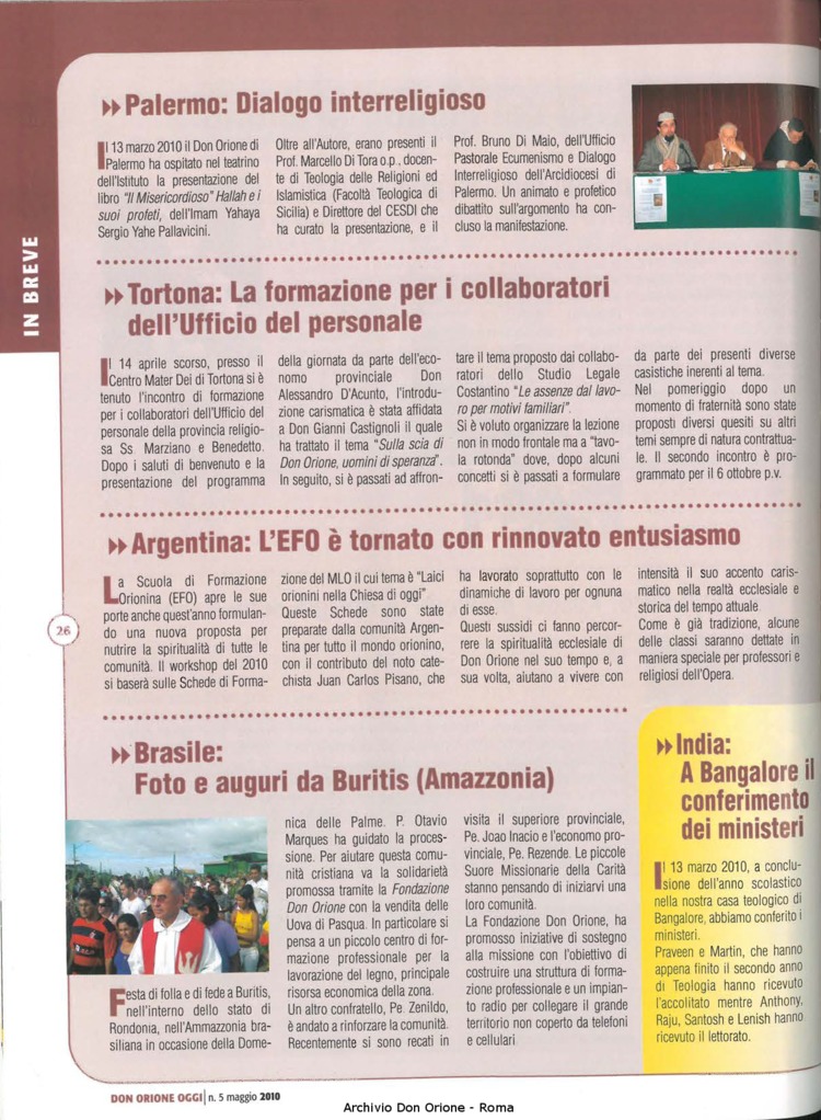 Don Orione oggi, 2010, 05, pagina 26