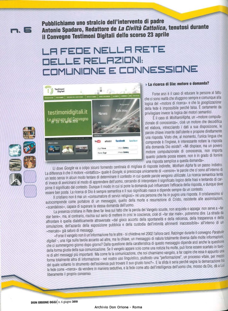 Don Orione oggi, 2010, 06, pagina 18