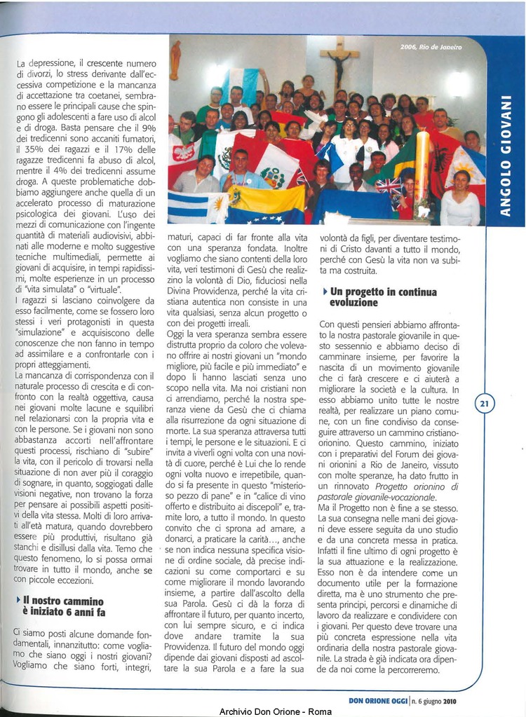 Don Orione oggi, 2010, 06, pagina 21