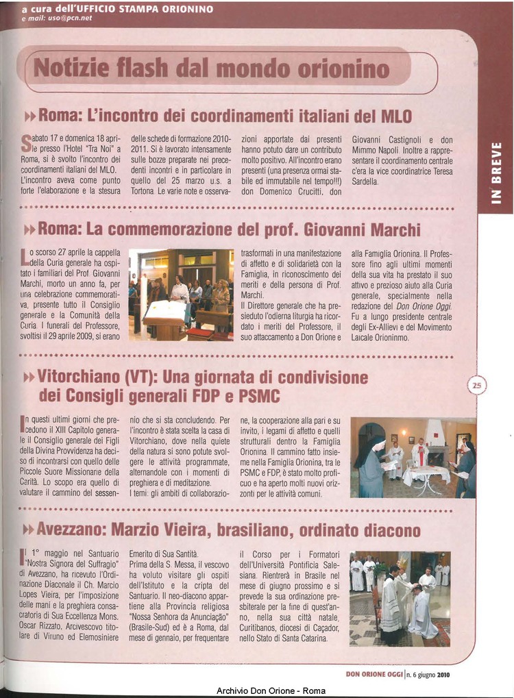 Don Orione oggi, 2010, 06, pagina 25