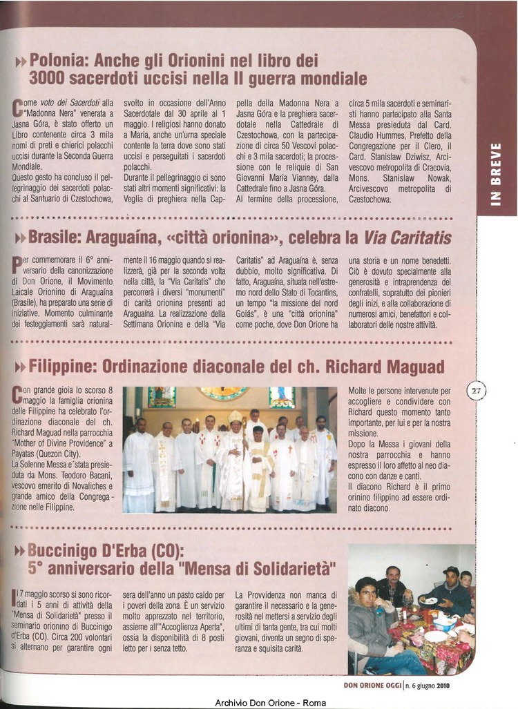 Don Orione oggi, 2010, 06, pagina 27