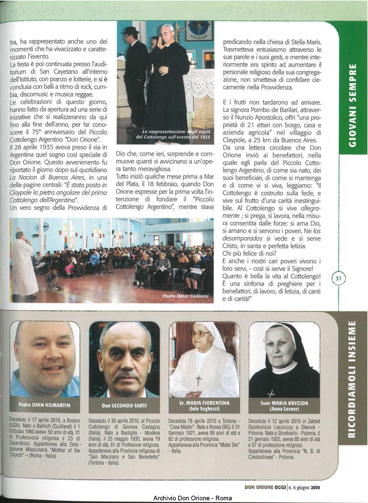 Don Orione oggi, 2010, 06, pagina 31